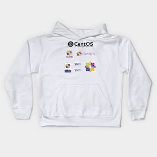 centos sticker set Kids Hoodie